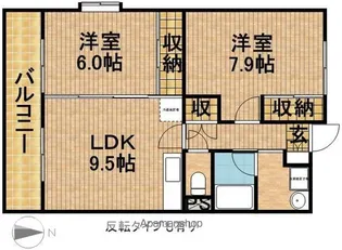 コミューンアビタ【1階】の間取り