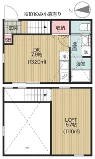 アンバー洗足【1階】の間取り
