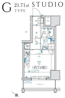 LEXE横濱関内【11階】の間取り