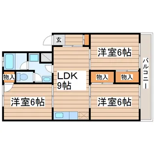 コーポラスみつぎ【3階】の間取り