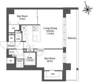 ルーウェ東大泉【2階】の間取り