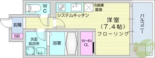 デュオフラッツ仙台木町通リネア【9階】の間取り