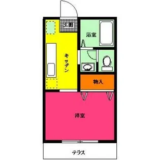 クレール藤【1階】の間取り