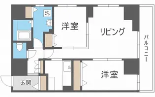 レジディア南1条【7階】の間取り