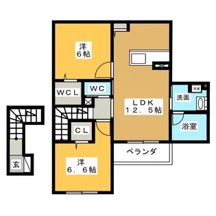 サニーグレイス【2階】の間取り