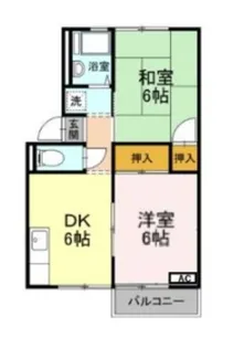レザンシャトー【2階】の間取り