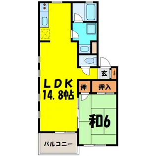 ハイムリンデン(深谷市上野台)【1階】の間取り