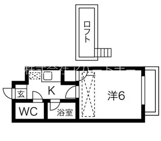 アップルハウス稲荷町B棟【2階】の間取り