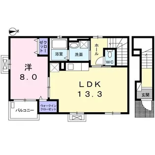 マルハート【2階】の間取り
