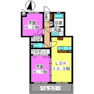 ラフィーネ【2階】の間取り