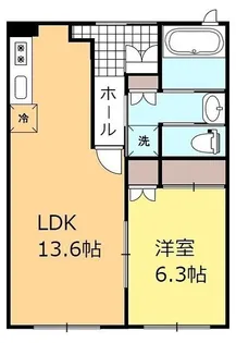 ルミナス請西東B【2階】の間取り