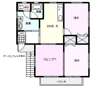 アーバンフィット【2階】の間取り