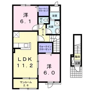アミ グレイスII【2階】の間取り