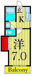 ピュア西小岩【2階】の間取り