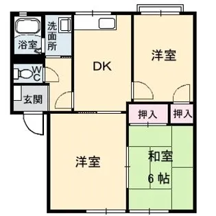 ガーデンハイツ B棟【1階】の間取り