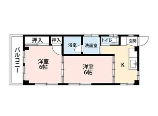 南台ハイム【2階】の間取り