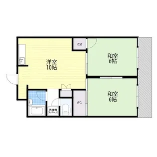 サンライフ大国町【4階】の間取り