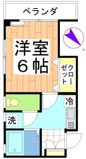 ユニヴァービレッジ96【2階】の間取り