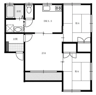 コーポアトムラ【1階】の間取り