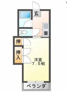 メビウス南昭和【2階】の間取り