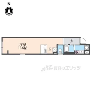 アイリス清水五条【2階】の間取り