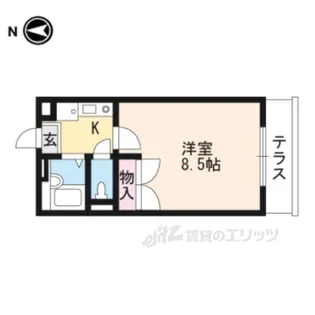 レオパレスジュネス【1階】の間取り