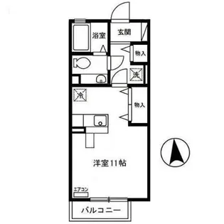 リビングタウン河辺【2階】の間取り