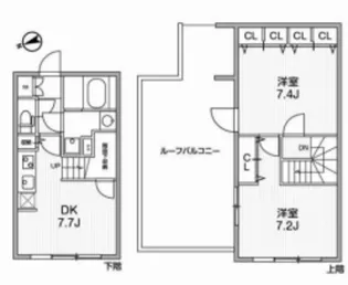 LEGALAND早稲田【4階】の間取り