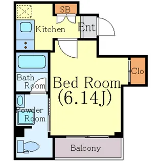 スカイコート渋谷北参道【2階】の間取り