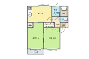 ラビットハウス【2階】の間取り