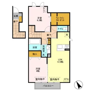 サン・ロード A【2階】の間取り