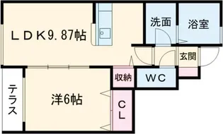フォリーベルジェール D棟【1階】の間取り