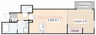 Lino月見山【2階】の間取り
