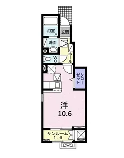 桜・レジデンスA【1階】の間取り
