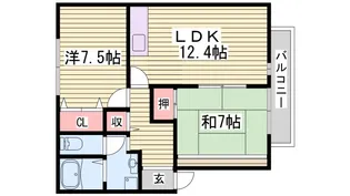 ツインズ・スクエア B棟【1階】の間取り