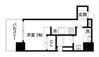 デリード京都東洞院【8階】の間取り