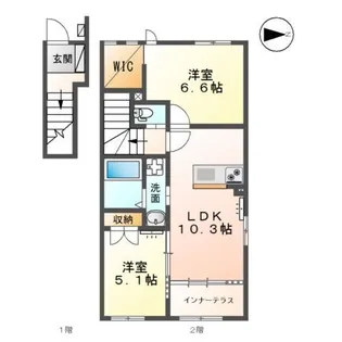 Villa Sakura【2階】の間取り