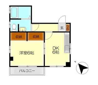 末田ビル【5階】の間取り