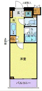 ルーブル溝の口【4階】の間取り