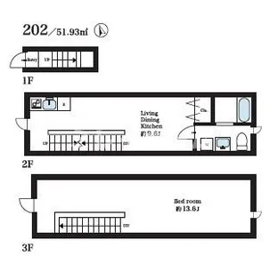 フォンス仲六郷IIの間取り