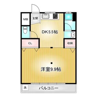 浮島マンション【5階】の間取り