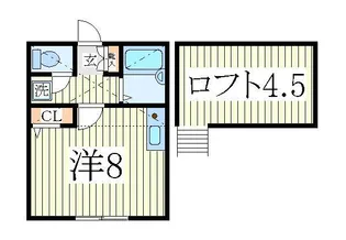 コーポ逆井【2階】の間取り