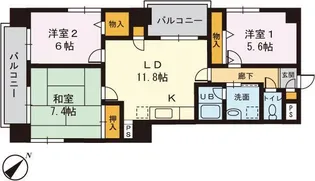 プレジール滝野川【6階】の間取り