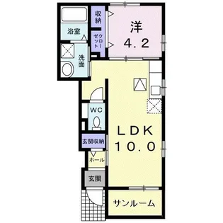 ノース・ガーデン【1階】の間取り