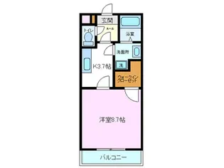 アンムート【3階】の間取り