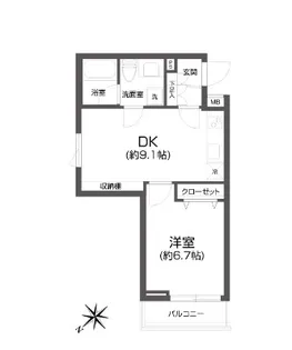 PASEO中目黒 パセオ中目黒【1階】の間取り