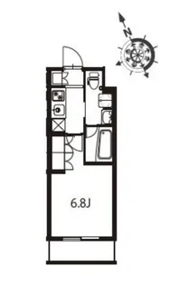 アジールコート東大井【3階】の間取り