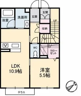 Puro Madera 潮音【1階】の間取り