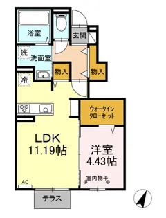 ルージュ吉野ヶ里【1階】の間取り