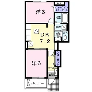ソレイユ S【1階】の間取り